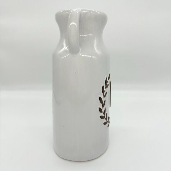 Ashland Laurel English Garden Monogram Letter O Jar Milk Jug Vase Ceramic NEW - Picture 4 of 11